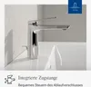 Villeroy & Boch Oasis Waschtischarmatur mit Zugstange, Produktbild-Vorschau 4