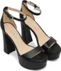 GUESS Sandali donna Idas in pelle nera tacco a blocco EU 39 Anteprima dell’immagine prodotto 3