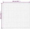 vidaXL Coperta pesata grigia 220x230 cm 15 kg tessuto Anteprima dell’immagine prodotto 6