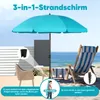 Sekey Sonnenschirm Rund Ø160cm Gartenschirm UV Schutz 50+ Produktbild-Vorschau 5