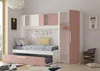 Letto estraibile 2 x 90 x 200 cm - Con armadio - Rosa e Anteprima dell’immagine prodotto 6