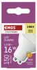LED žárovka Classic MR16 bílá / GU10 / 1,3 W (16 W) / 150 lm / teplá bílá Náhled obrázku produktu