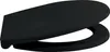 A black toilet seat is shown against a white background. Anteprima dell’immagine prodotto