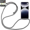 A smartphone with a neck strap accessory, presented on a white background. Produktbild-Vorschau
