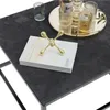 FATIVO Couchtisch Schwarz Marmor Wohnzimmertisch: Produktbild-Vorschau 8