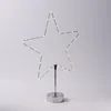 LED Dekoleuchte Herz/Stern - wechselbarer Aufsatz - H: 50cm - Batterie - Timmer - silber Produktbild-Vorschau