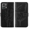 Lederhülle für Motorola Moto G84 Schmetterling Prägung Flip Produktbild-Vorschau 2