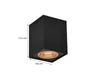 LED Deckenstrahler Aufbauspot dimmbar Schwarz - Gold Produktbild-Vorschau 4