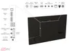 Diagram showing the rear connections of a television, with a close-up inset of the connection ports. Produktbild-Vorschau
