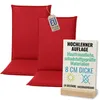 Pillows24 - 2x Hochlehner Auflagen 120x50x8 cm | Bequeme & Produktbild-Vorschau 1