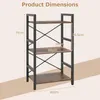 Libreria KOMFOTTEU, scaffale a 3 ripiani con struttura in Anteprima dell’immagine prodotto 3