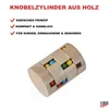 EUROtops Knobelzylinder aus Holz – Denkspiel mit 20 Kugeln, Produktbild-Vorschau 2