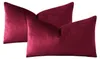 Samt Kissenbezug 2er Set 40x60 cm Bordeaux Produktbild-Vorschau 8