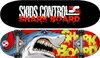 skateboard Shark 71 x 20 drevo/PVC červená/modrá Náhľad obrázku produktu 3