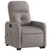 Massagesessel mit Aufstehhilfe Taupe Stoff Produktbild-Vorschau 3