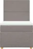 vidaXL Boxspringbett mit Matratze Taupe 90x190 cm Stoff Produktbild-Vorschau 6