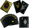 2x 54 Blatt Wasserfeste Premium Plastik Spielkarten Schwarz Produktbild-Vorschau 2
