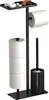Toilettenpapierhalter, 4-in-1 WC-Rollenhalter, stehender Produktbild-Vorschau 1