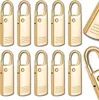Set di 10 targhette in metallo dorato per tirazip Anteprima dell’immagine prodotto 7