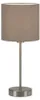 Stolní lampa BRILONER LEUCHTEN FABRIC, 25 W, IP20, šedá, Náhled obrázku produktu 1