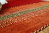 Natur Teppich Kelim Navarro Rot Orange, Größe:70x140 cm Produktbild-Vorschau 3