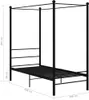 The Living Store Himmelbett Schwarz Metall 100x200 cm Produktbild-Vorschau 7