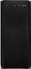 A black computer tower with a textured front panel and ports at the top. Produktbild-Vorschau