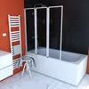 Badewannenfaltwand Marwell Triple White 3-flg. 125 x 143 cm Produktbild-Vorschau 3
