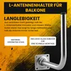 Extralink Wandhalterung Antennenhalter 250x400mm Stahl Produktbild-Vorschau 6
