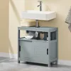 SoBuy FRG128-SG Waschbeckenunterschrank Badmöbel Badschrank Produktbild-Vorschau 1