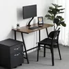 A modern desk setup with a computer, chair, and filing cabinet. Náhled obrázku produktu