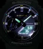 Close-up of a G-Shock watch face, showing the analog hands and digital display. Produktbild-Vorschau