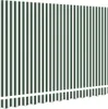 vidaXL Materiał zastępczy do markiz, zielony i biały, 3 x Podgląd zdjęcia produktu 3