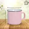 Kaffeetassen Emaille-Optik Pastell, Teetassen 3er Set, 350 Produktbild-Vorschau 2