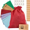 Látkový sáček 10x 25x20cm jutový sáček se stahovací šňůrkou Náhled obrázku produktu 1