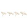 Set da 4 ganci appendiabiti in legno massello Karen, bianco Anteprima dell’immagine prodotto 2