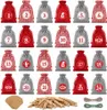 24 stuks adventskalender zakjes om te vullen, Productafbeelding-voorbeeld 1