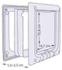 TRIXIE 4-Wege Freilauftür, elektromagnetisch - weiß - 21,1 Produktbild-Vorschau 3