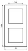 Jung inbouwdoos, 2-voudig, type A 550, thermoplast, Productafbeelding-voorbeeld 2