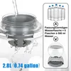 Katzentrinknapf,transparenter Haustier-Wasserbrunnen,2,8l Produktbild-Vorschau 3