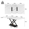 MODFU Table À Manger Extensible Avec Plateau Noyer Et Pieds Voir les images du produit 4
