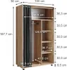 Kleiderschrank Vicco Doros Sonoma 100 x 168 cm offen, mit Produktbild-Vorschau 7