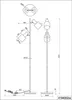 Lampion Agudo Trio 2xE27 w metalowym wykończeniu Podgląd zdjęcia produktu 2