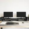 vidaXL Supporto per monitor regolabile in look rovere nero Anteprima dell’immagine prodotto 3
