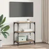 vidaXL Bücherregal 3 Ebenen 60 x 33 x 70,5 cm Holzwerkstoff Produktbild-Vorschau 4
