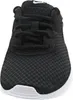 Close-up view of the front of a black Nike sneaker. Podgląd zdjęcia produktu