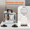 A commercial slicer with a close-up comparison of its serrated blade versus a generic blade. Produktbild-Vorschau