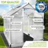 BRAST Gewächshaus Aluminium mit Fundament | 190x190x195cm Produktbild-Vorschau 3