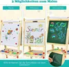 3 in 1 doppelseitige Kinder Staffelei aus Holz, Produktbild-Vorschau 2