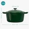 Navaris Gusseisen Topf Bratentopf Kochtopf 2,5l - Ø 20cm Produktbild-Vorschau 7